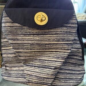 Baggallini Dallas Backpack Convertible Blue Nylon Crossbody Sling bag